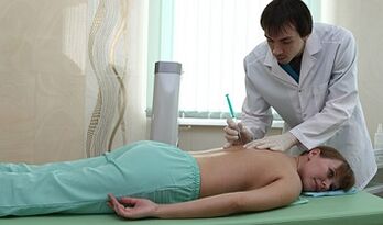 Blocade for osteochondrosis of the cervical column